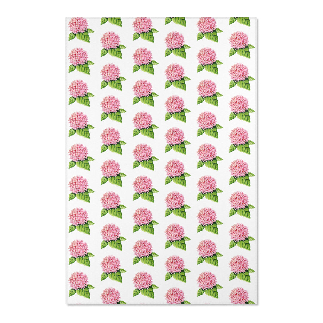 Pink Hydrangea Area Rugs