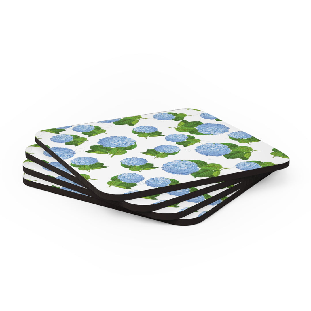 Blue Hydrangea Coaster Set