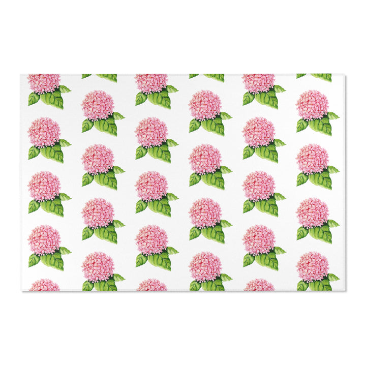 Pink Hydrangea Area Rugs