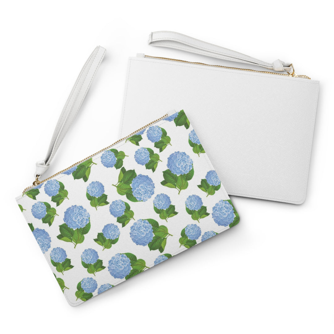 Blue Hydrangea Clutch Bag