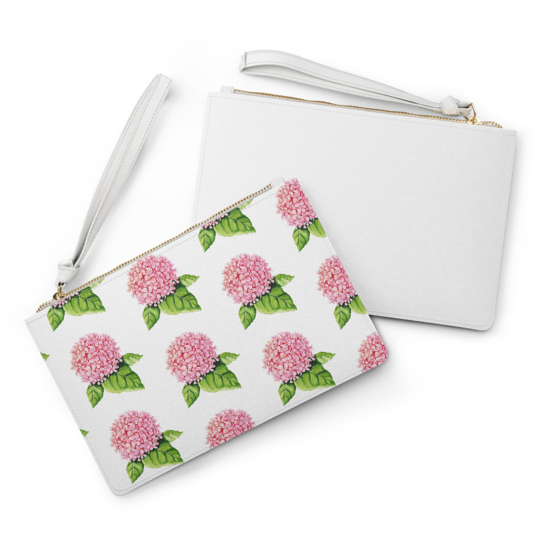 Pink Hydrangea Clutch Bag