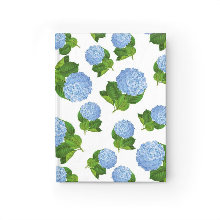 Blue Hydrangea Journal - Ruled Line