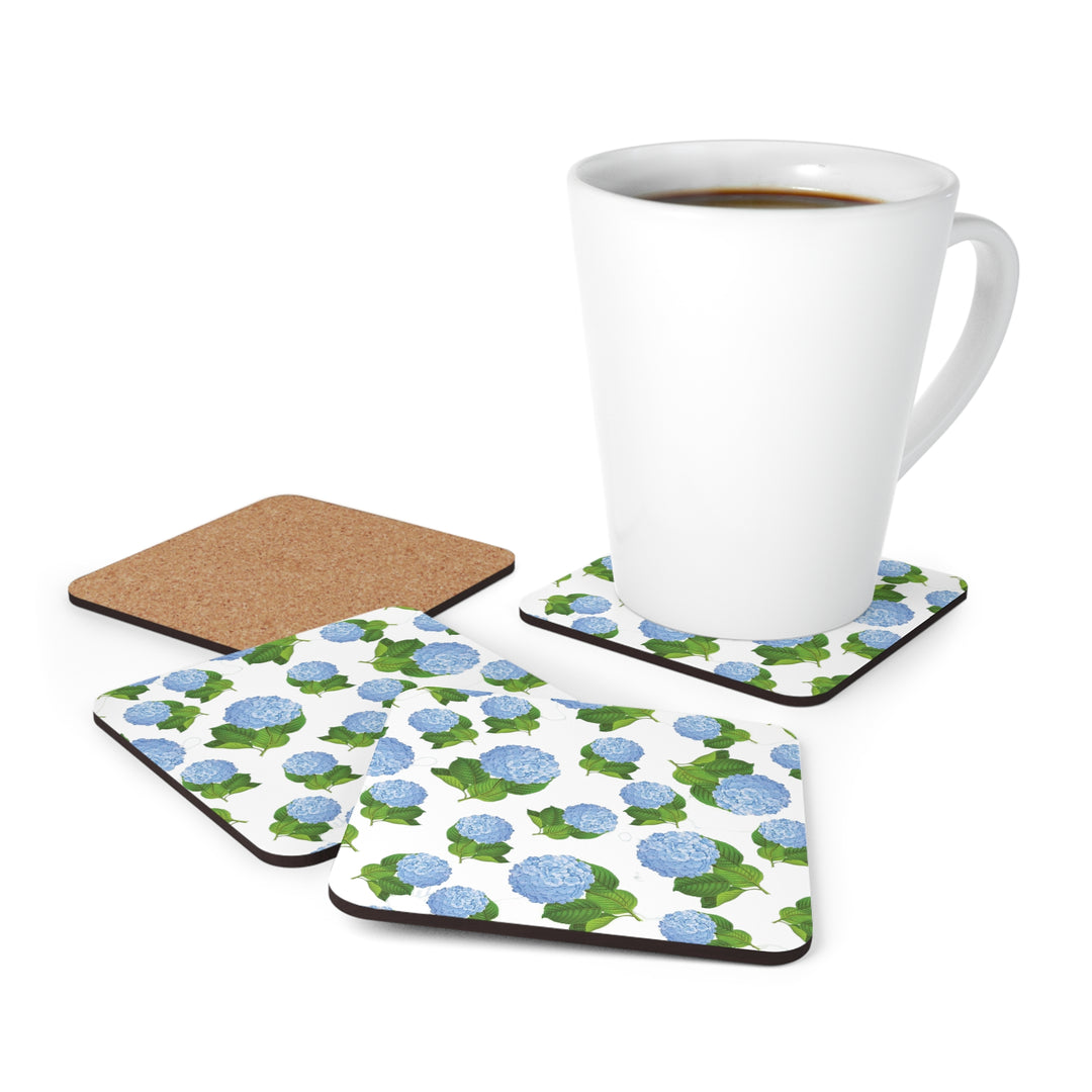 Blue Hydrangea Coaster Set