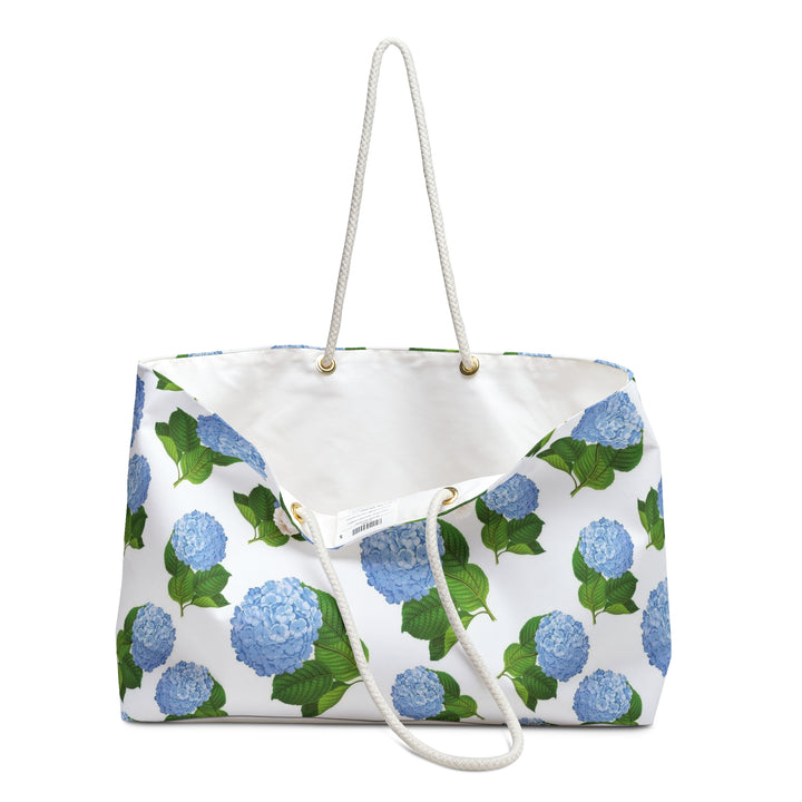 Blue Hydrangea Weekender Bag