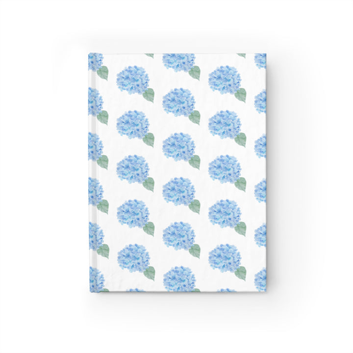 Blue Hydrangea Journal - Ruled Line