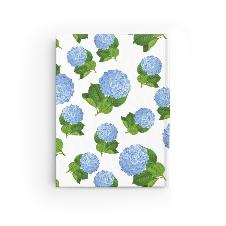 Blue Hydrangea Journal - Ruled Line