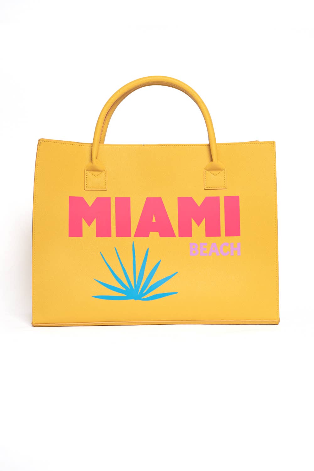 MODERN VEGAN TOTE - Miami (Lemon Yellow)