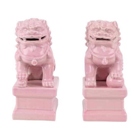 FABULOUS NEW PINK MINI FOO DOGS